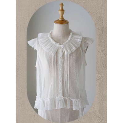 R-Series Iris Epistle Flying Sleeve Top(Reservation/Full Payment Without Shipping)